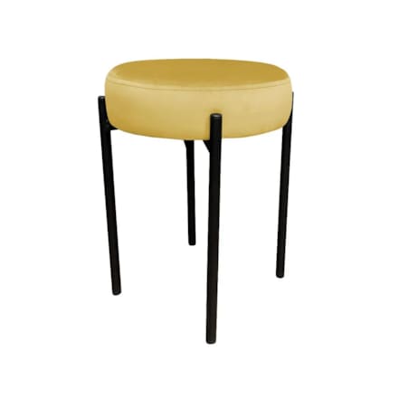 Taboret TORIN MG VELVET musztardowy/curry