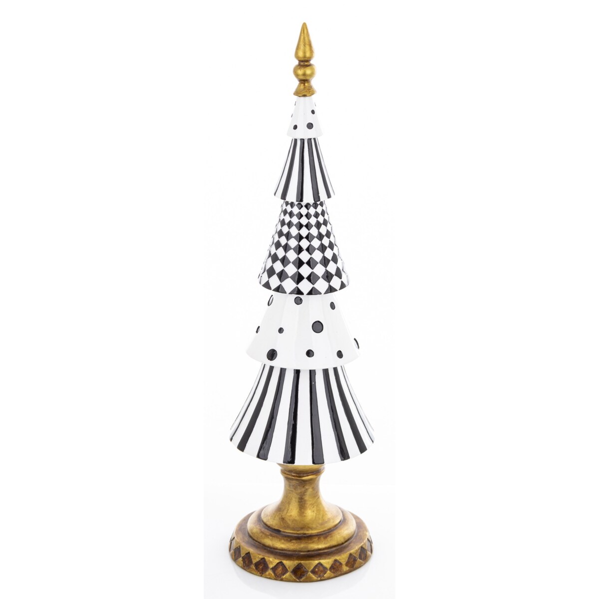 Choinka czarno-biała POP-ART 44,5x12x12 cm.