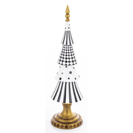 Choinka czarno-biała POP-ART 44,5x12x12 cm.