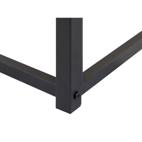 Łóżko metalowe 160 x 200 cm czarne VIRY