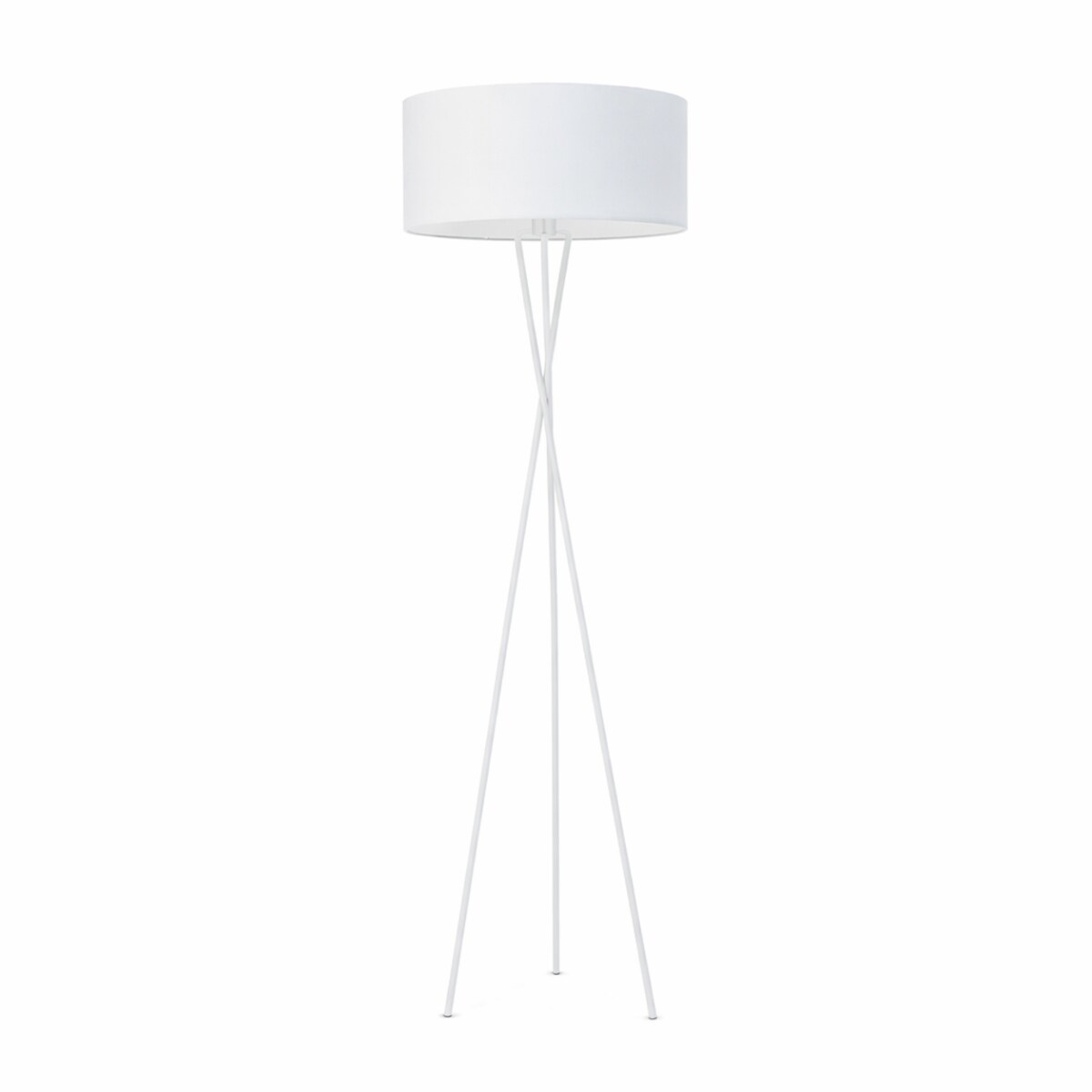 Lampa stojąca podłogowa trójnóg z abażurem walec MORIS