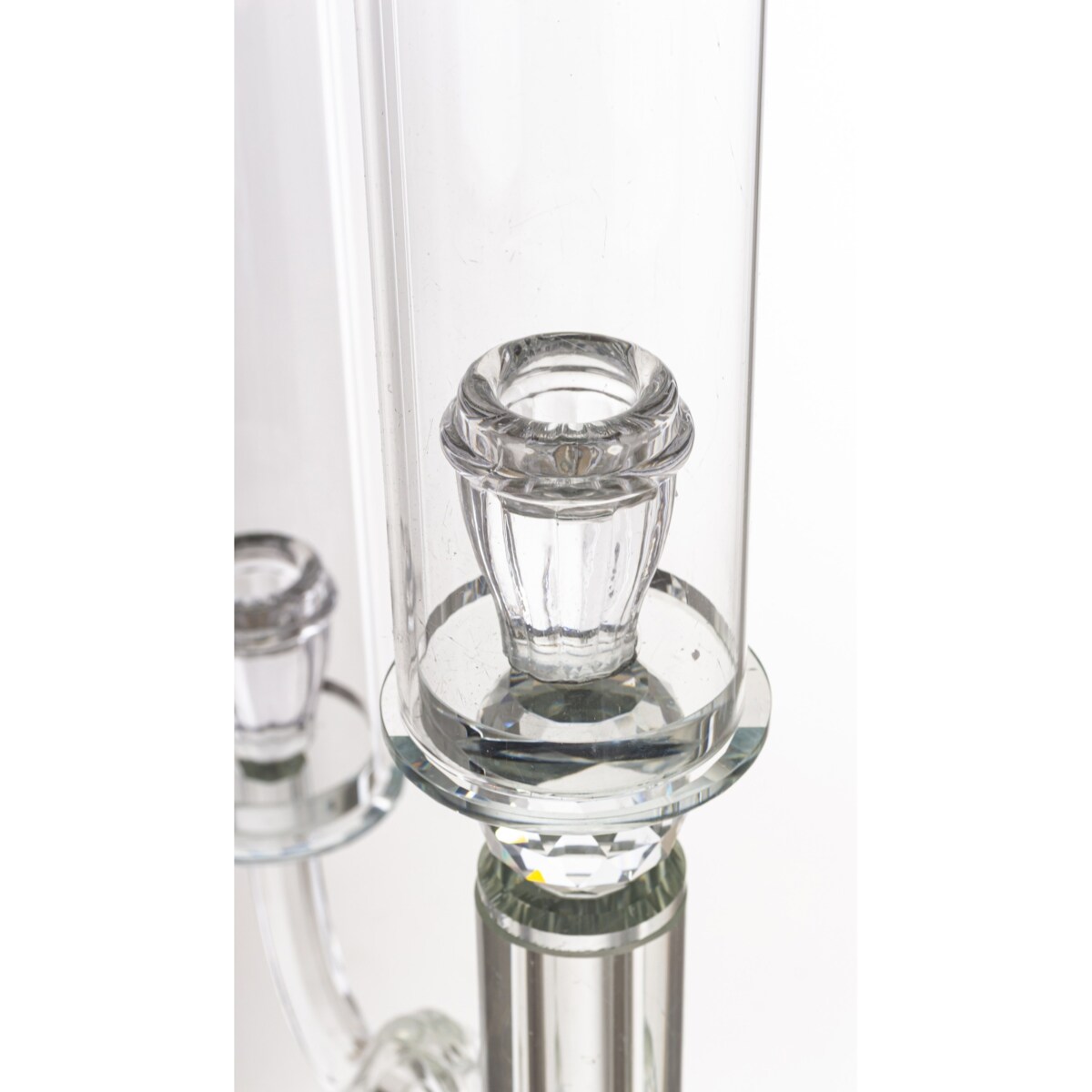 Świecznik szklany 5 ramienny 94x41x41 cm KANDELORO