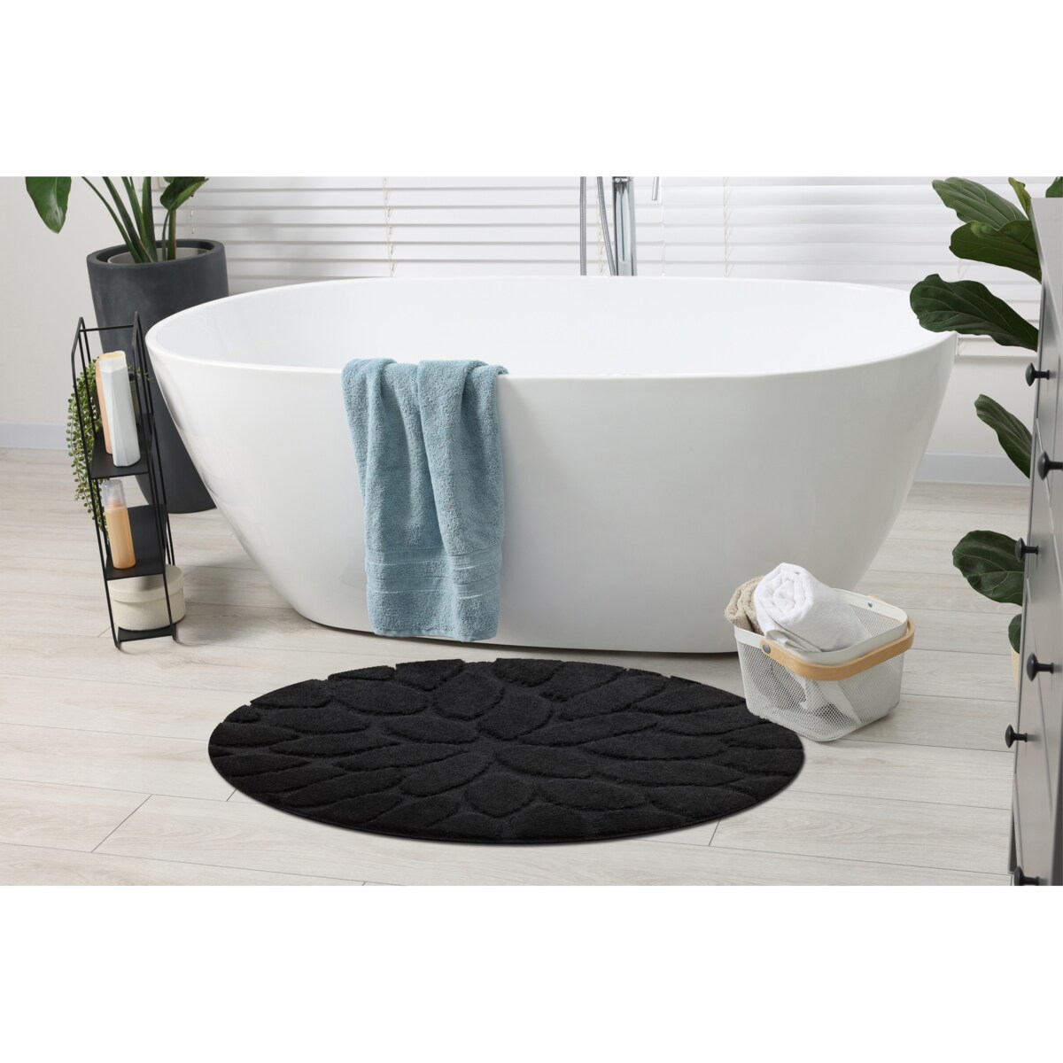 Dywan łazienkowy SUPREME koło STONES koło 100 cm