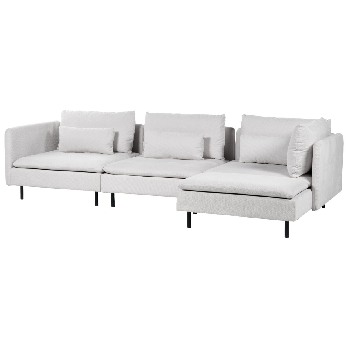 Narożnik modułowy lewostronny szary EGERIS