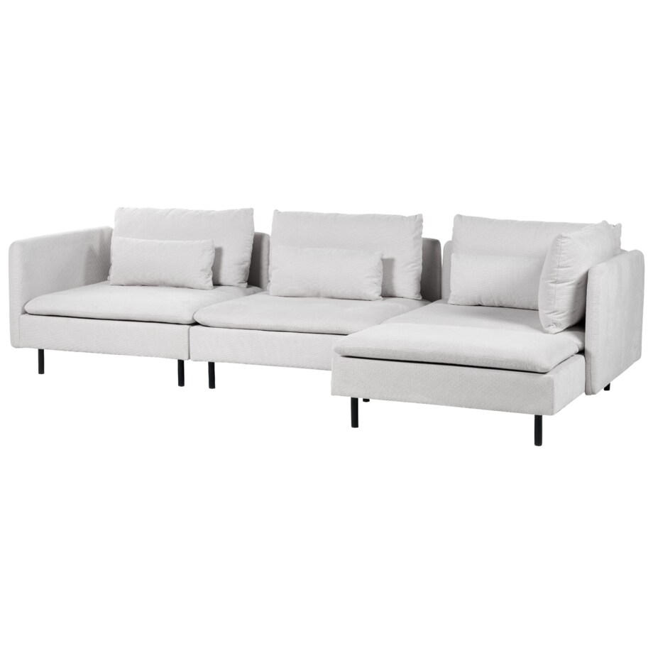 Narożnik modułowy lewostronny szary EGERIS