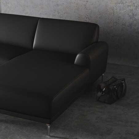 Sofa narożna Puzo ciemnoszara