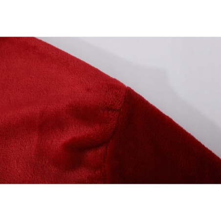 SZLAFROK Z KAPTUREM WIĄZANY CIEPŁY MIĘKKI UNISEX S/M PAULO BORDOWY