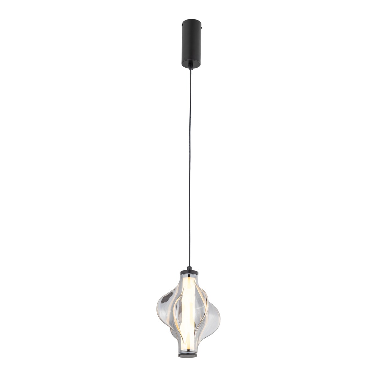 Lampa wisząca LED 8W TK Lighting ELVA BLACK czarna 1032 lm 3000K regulowana nowoczesna do salonu kuchni i jadalni