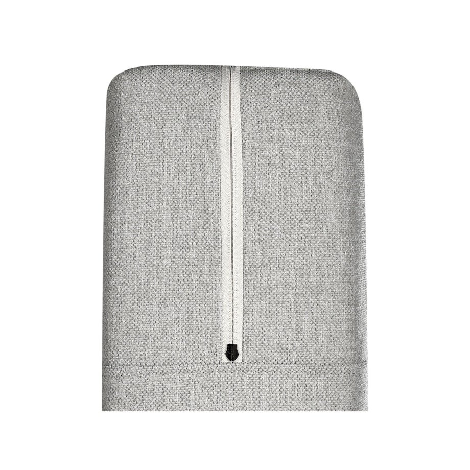 Łóżko kontynentalne z pojemnikami 180 x 200 cm jasnoszare ARISTOCRAT