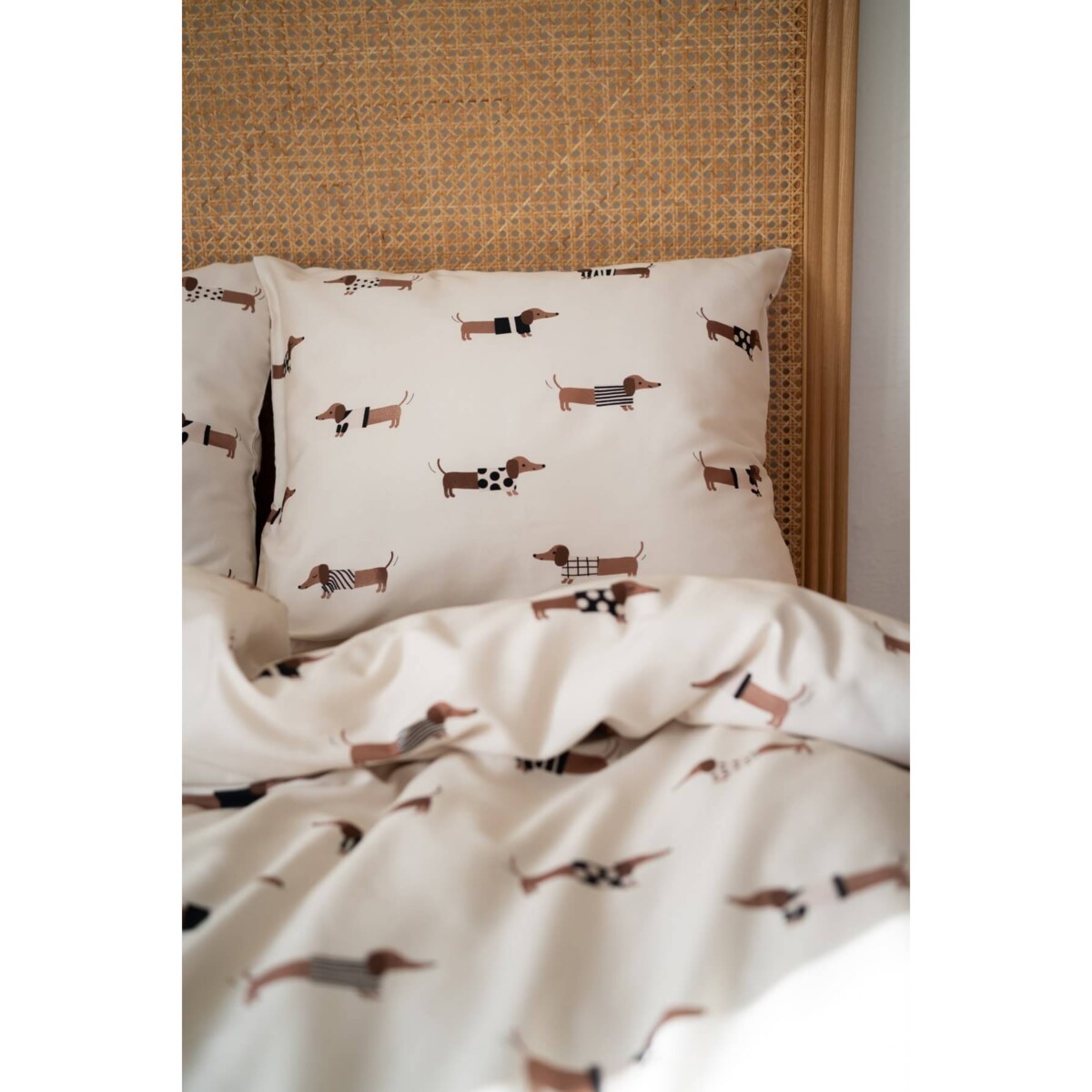 Pościel Jamniki 160x200 + 2x 70x80 cm