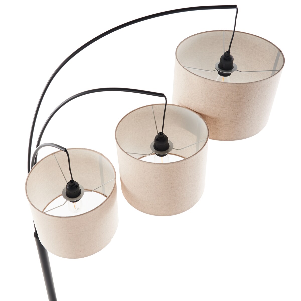 Lampa podłogowa CARONI Len Beżowy