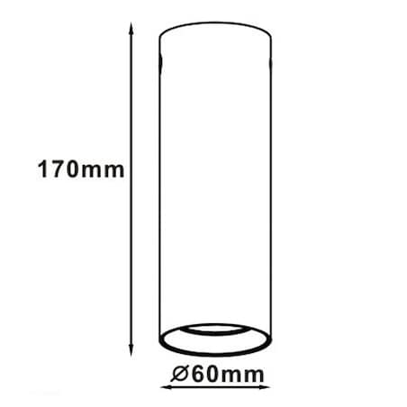 Tuba Light Prestige Manacor czarny 1 x GU10 1 szt.