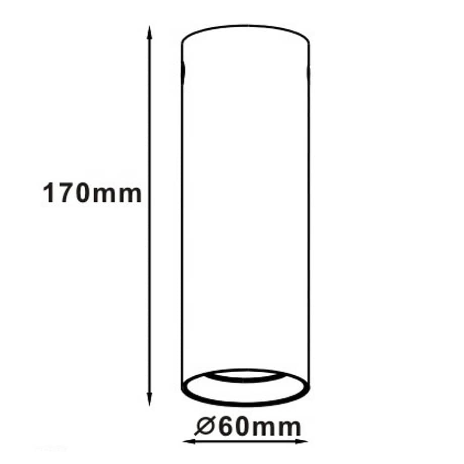Tuba Light Prestige Manacor czarny 1 x GU10 1 szt.