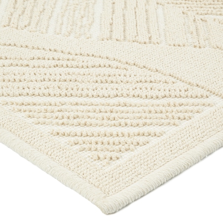 Dywanik łazienkowy Lino 60x90 cm bawełniany boho beżowy