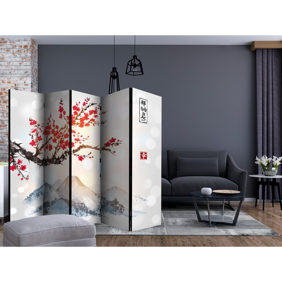 Parawan Akustyczny Góra Fudżi 225x172cm