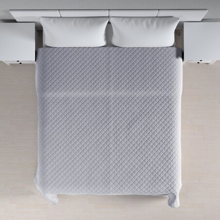 Narzuta Posh Velvet 260x210 srebrzysty szary