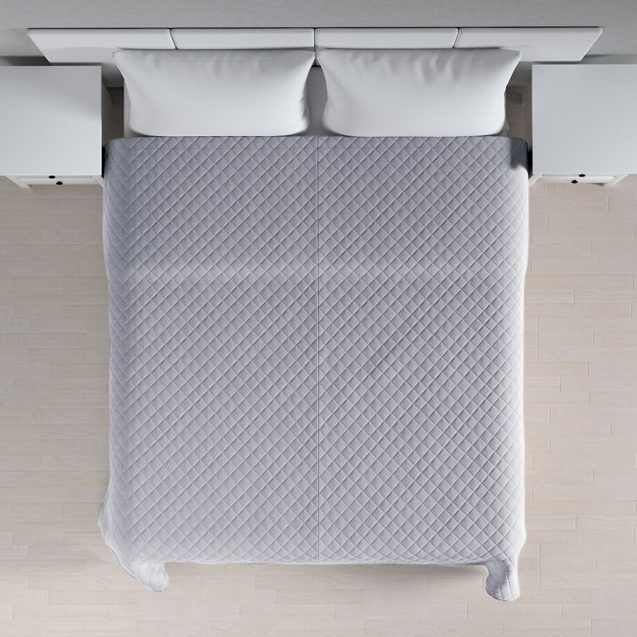 Narzuta Posh Velvet 260x210 srebrzysty szary