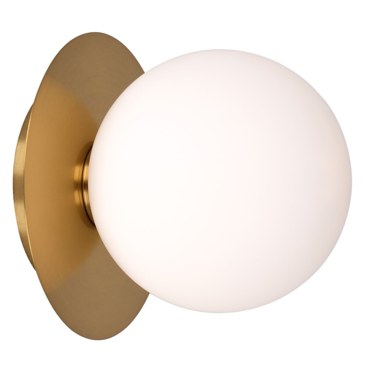 Ścienna LAMPA kula CAPE TOWN W01063BR Cosmolight kinkiet szklany do przedpokoju ball mosiądz