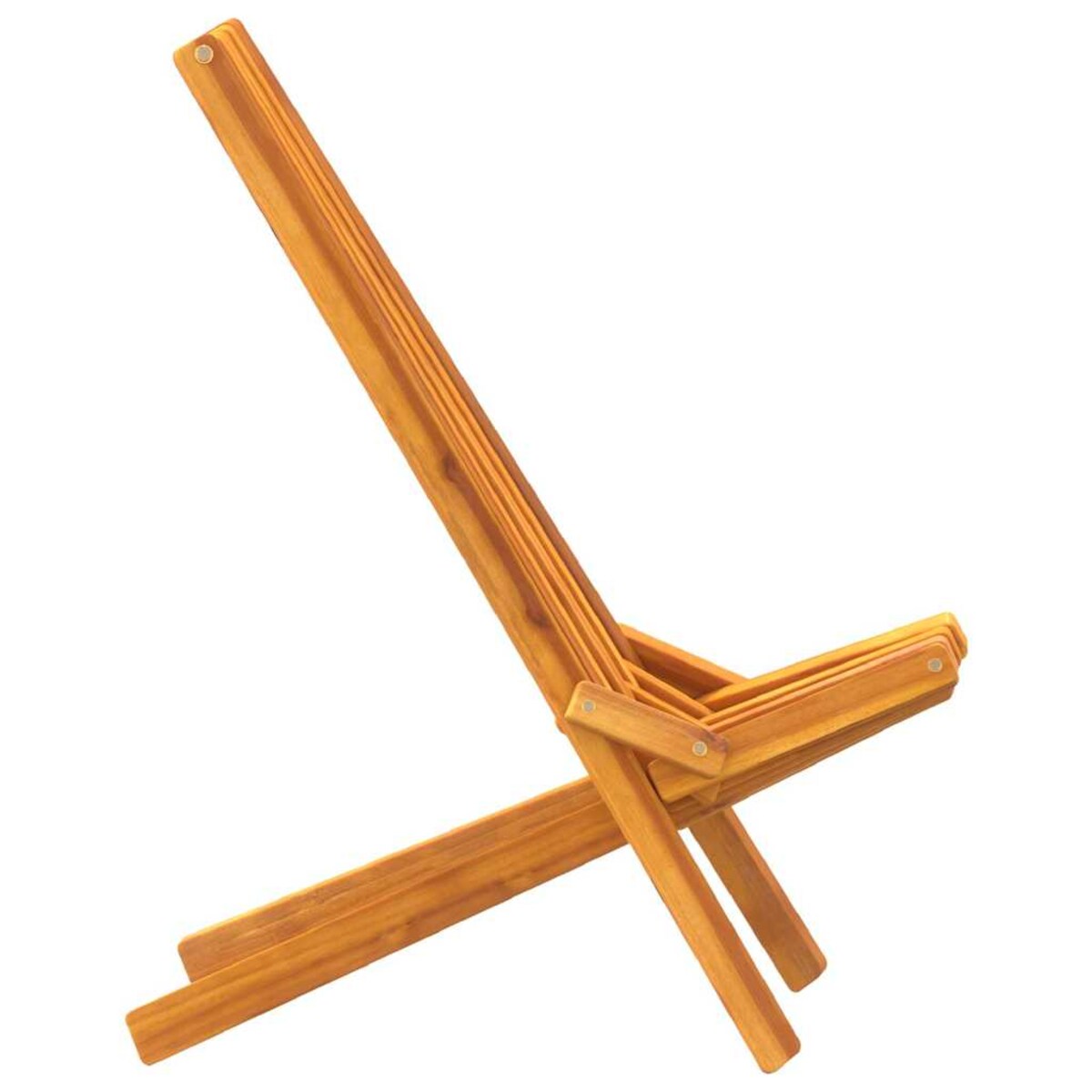 vidaXL Składane krzesła ogrodowe 2 pcs Brązowy 56 x 69 x 84 m