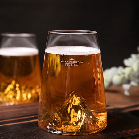 Szklanka Long Drink - Topographic - Mount Matterhorn