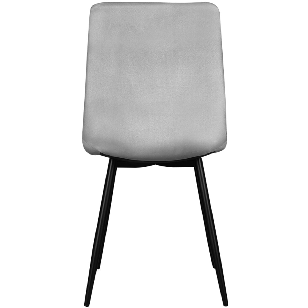 Krzesło welurowe tapicerowane nowoczesne pikowane szare