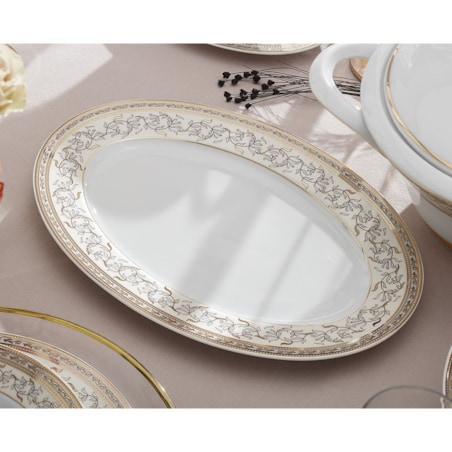 Zestaw talerzy dla 6 osób 18 el. Margaret Arabella G670