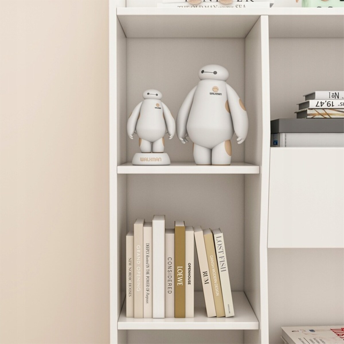 Regał otwarty biały 106x104x30 cm komoda organizer biblioteczka