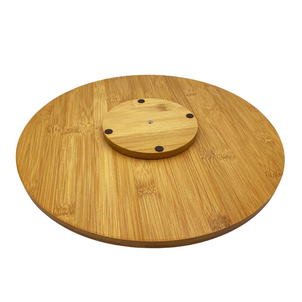 Krisberg taca deska bambusowa do pizzy 35cm obrotowa KS2637