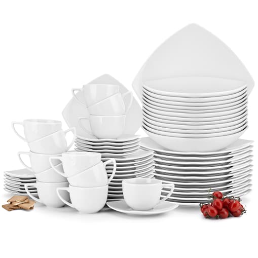 Konsimo CARLINA Zestaw obiadowo-kawowy, 12 os. (60el)