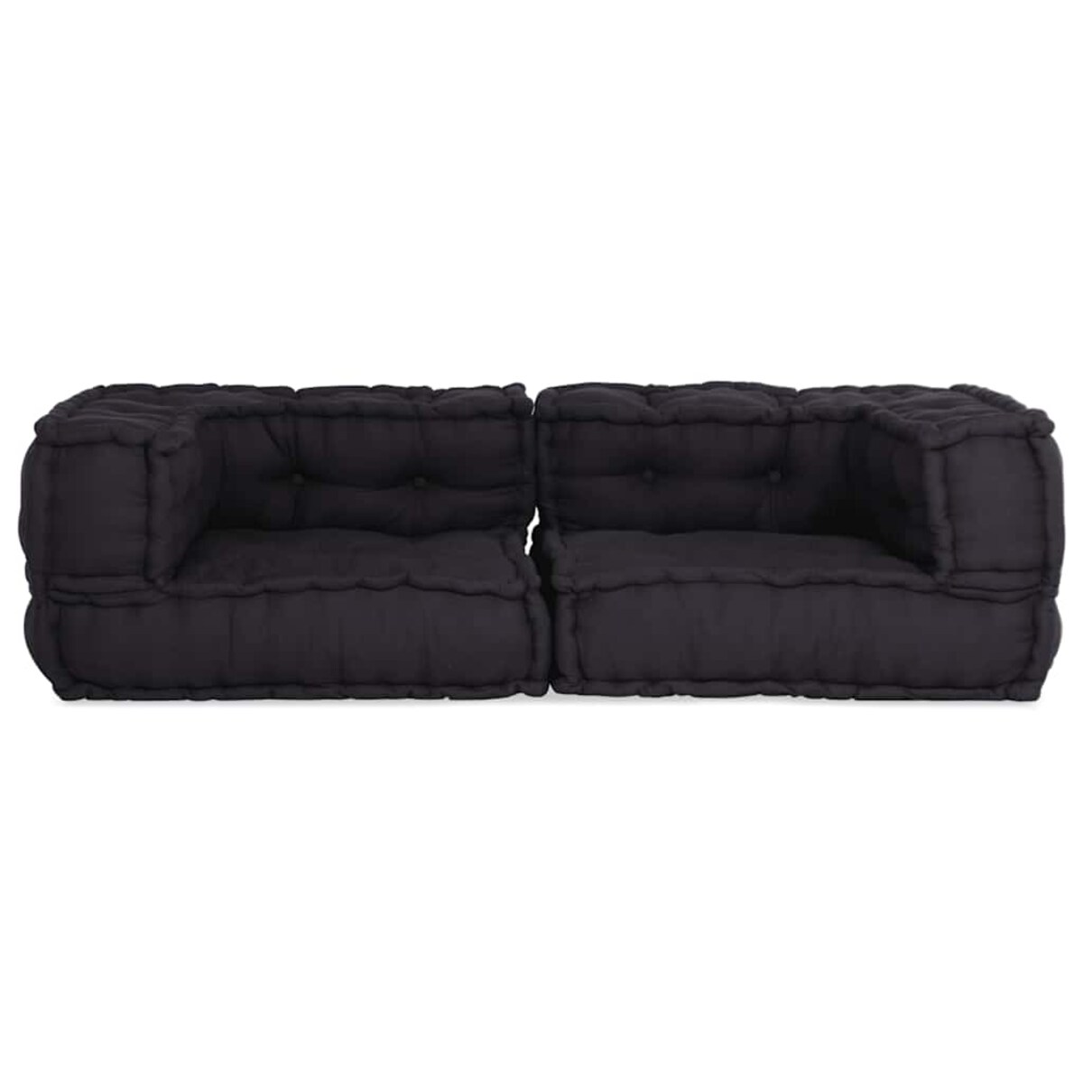 vidaXL 2-osobowa sofa modułowa, antracytowa, 140x70x36, tkanina