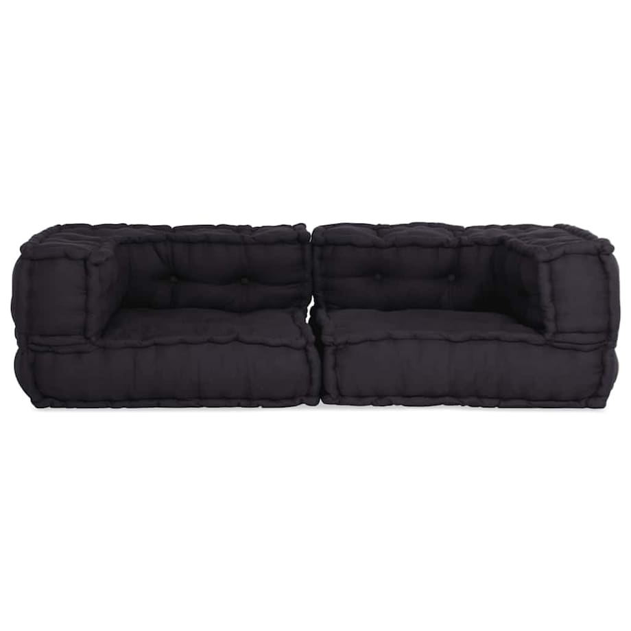 vidaXL 2-osobowa sofa modułowa, antracytowa, 140x70x36, tkanina