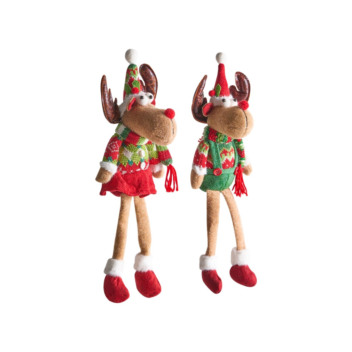 Zestaw 2 dekoracji świątecznych VATNDALSVATNET Renifer 38 cm Kolorowy