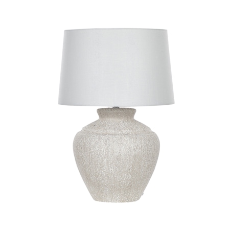 Lampa stołowa ceramiczna kremowa CAINE