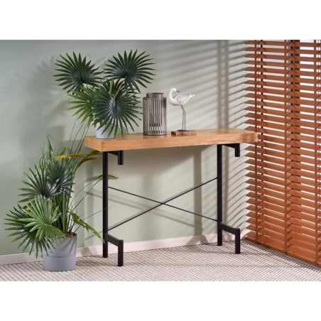 Konsola INFERNO 106x30 dąb/czarna