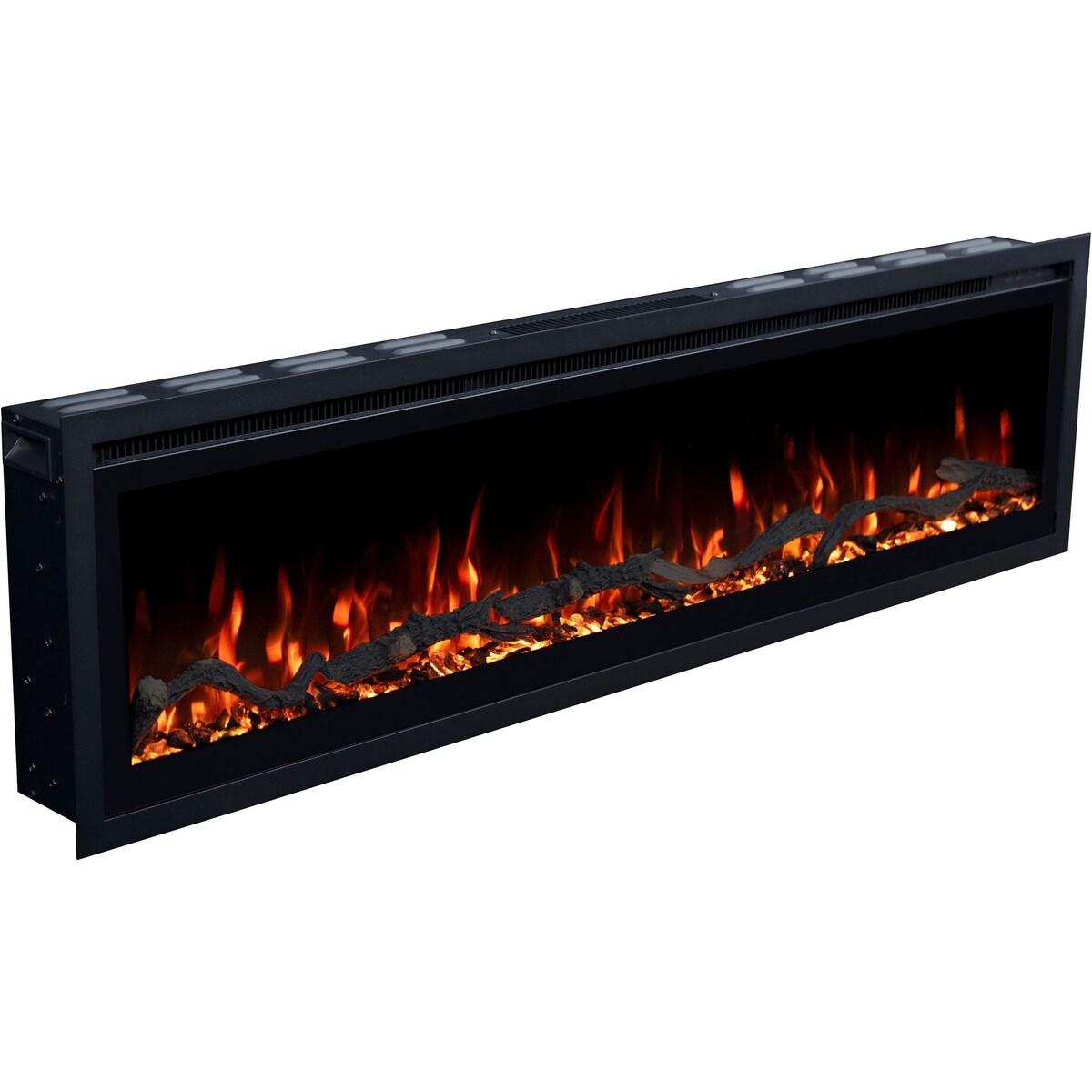 Kominek elektryczny Emotion Flame Regal 152 - ścienny i do zabudowy - 152x35x12 cm - kominek LED z funkcją grzania 900/1800 W