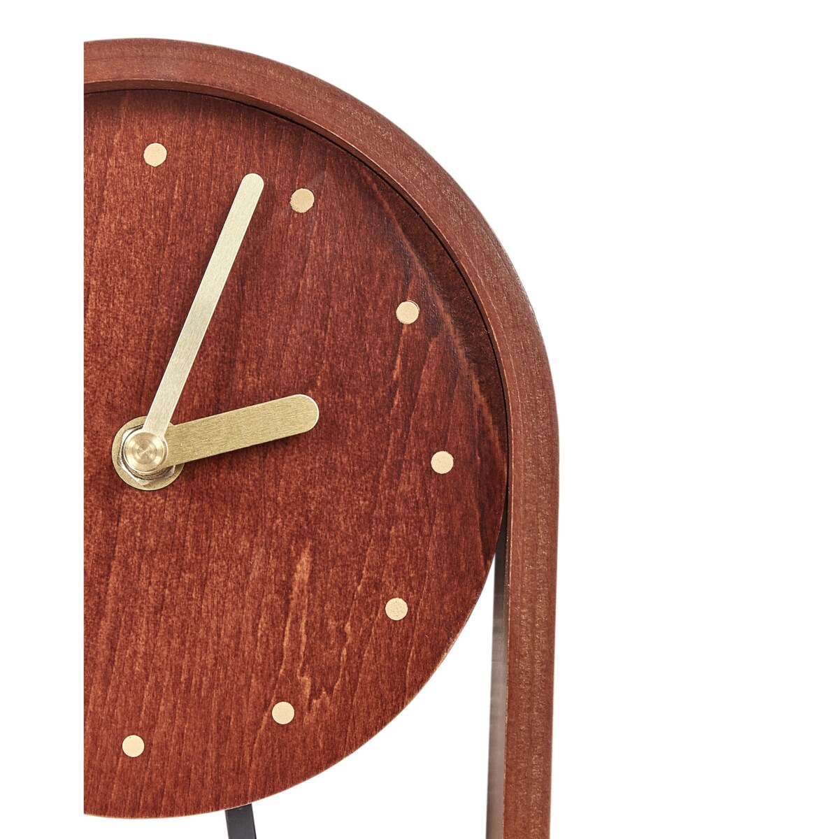 Zegar biurkowy FERDEN MDF Ciemne drewno