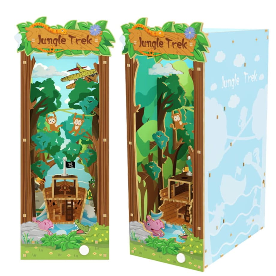 Miniaturowy domek Book Nook - Sekrety dżungli