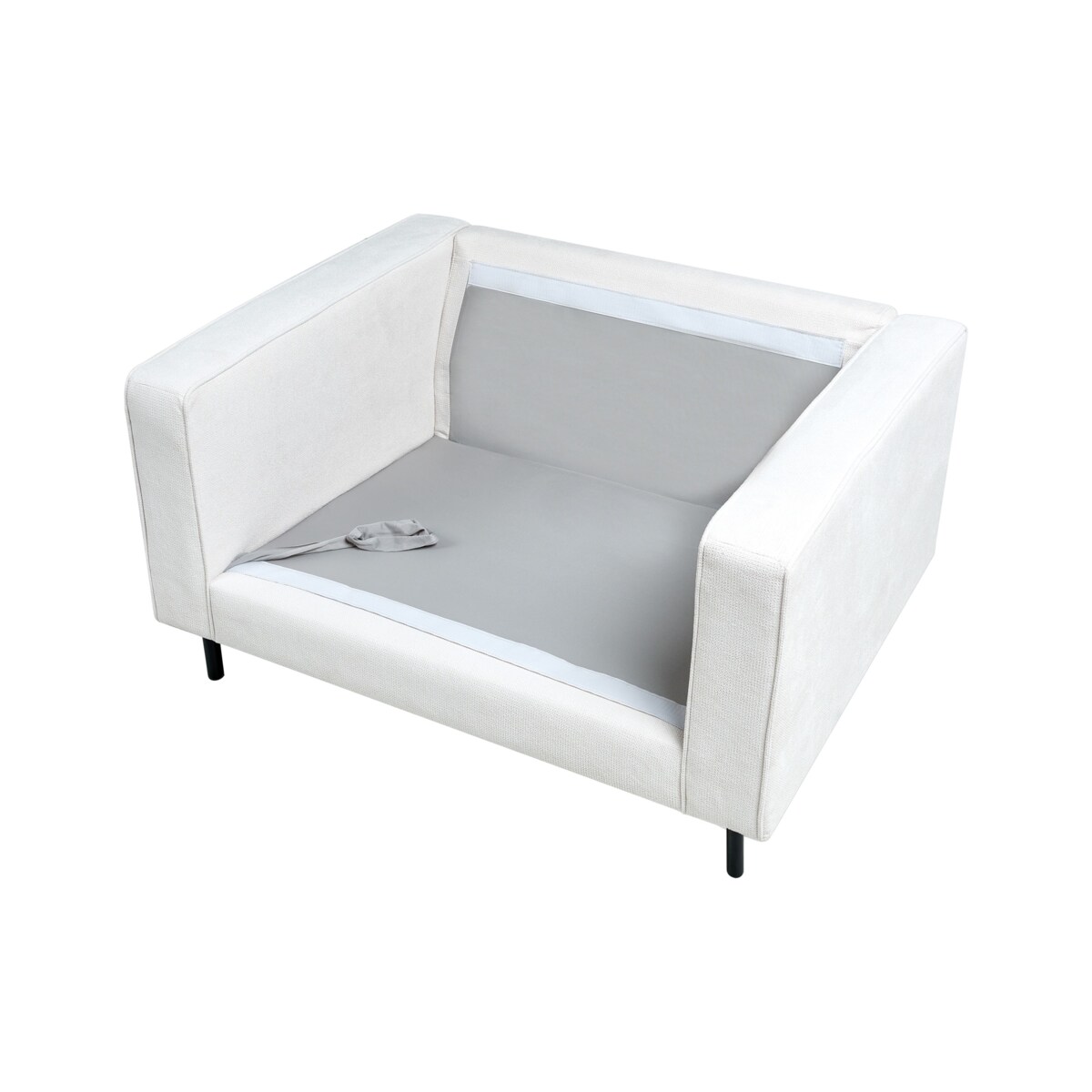 Fotel SAVALEN Złamana biel