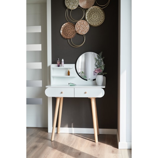 Toaletka z lustrem SCANDI kosmetyczna skandynawska