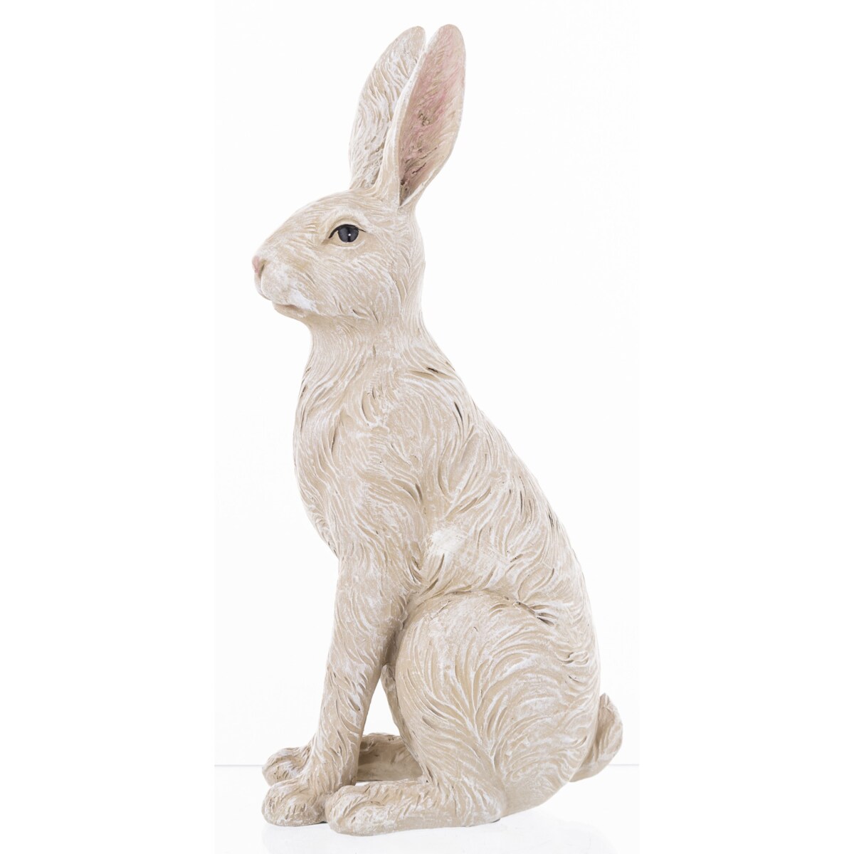 Dekoracja - biały królik 32x12x15 cm PELUCHE