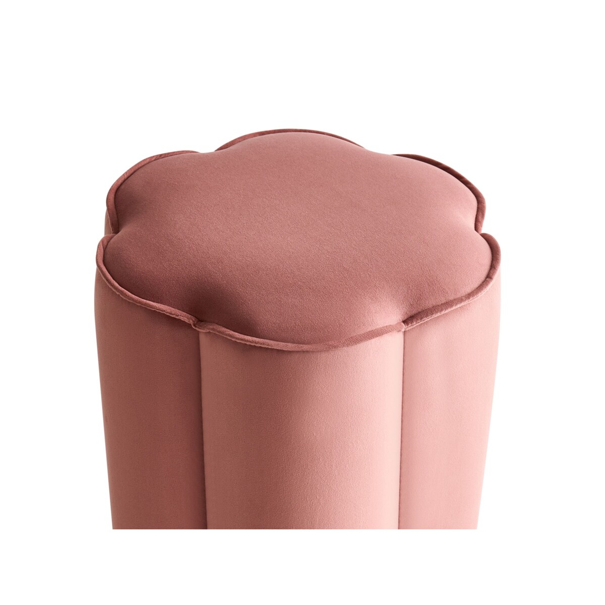 Puf TAPPEN Welur Różowy 39 cm