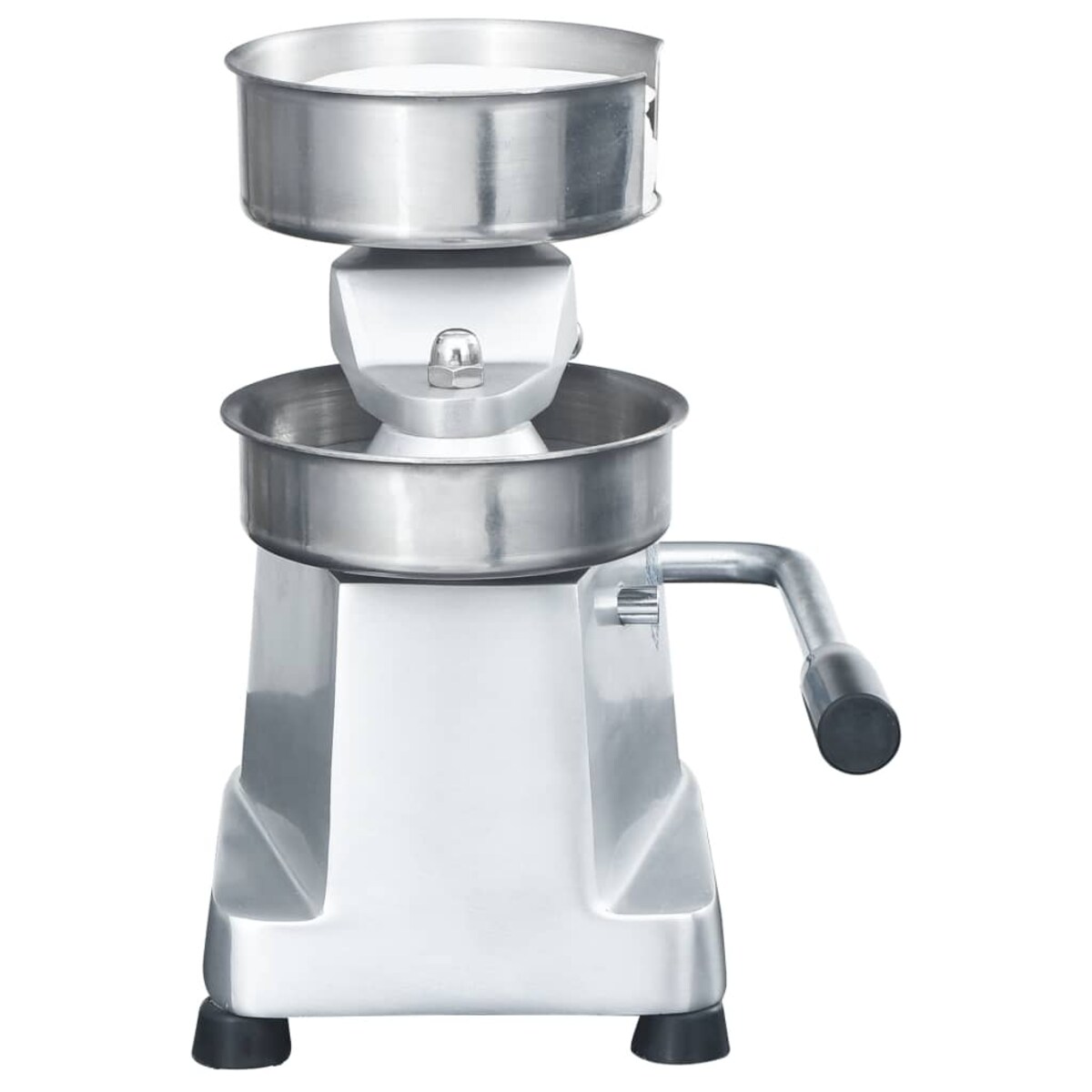 vidaXL Prasa do hamburgerów z woskowanym papierem, aluminium, 10 cm