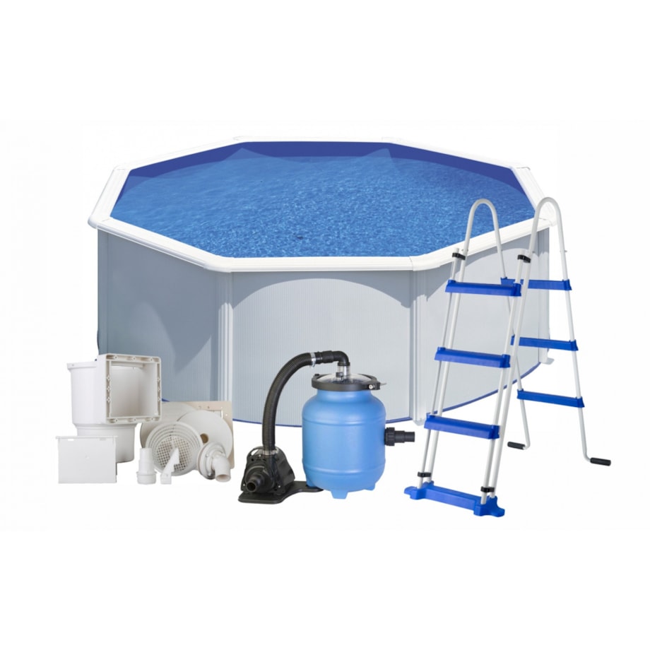 Basen ogrodowy stalowy Fidji aqua 350x120 cm GRE