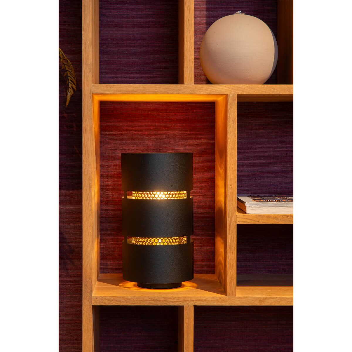 Industrialna lampa stołowa Rosas 21533/01/30 Lucide do sypialni złota czarna