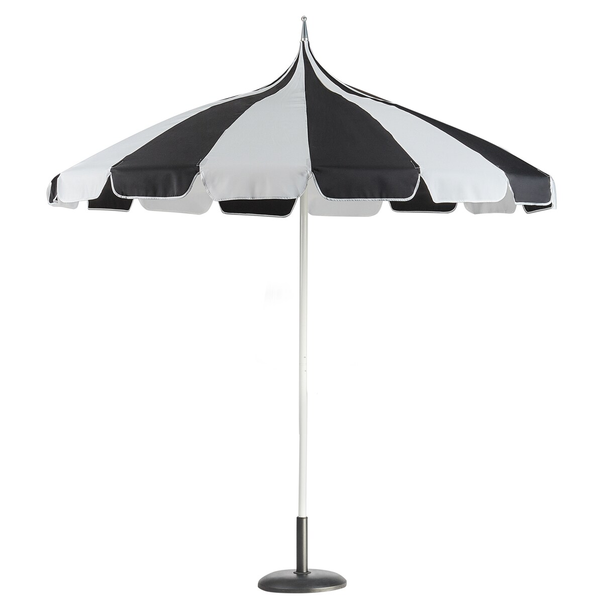 Parasol ogrodowy 245 cm MINOA Czarny/ biały
