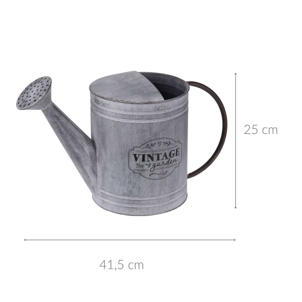 Ozdobna konewka do ogrodu, metal