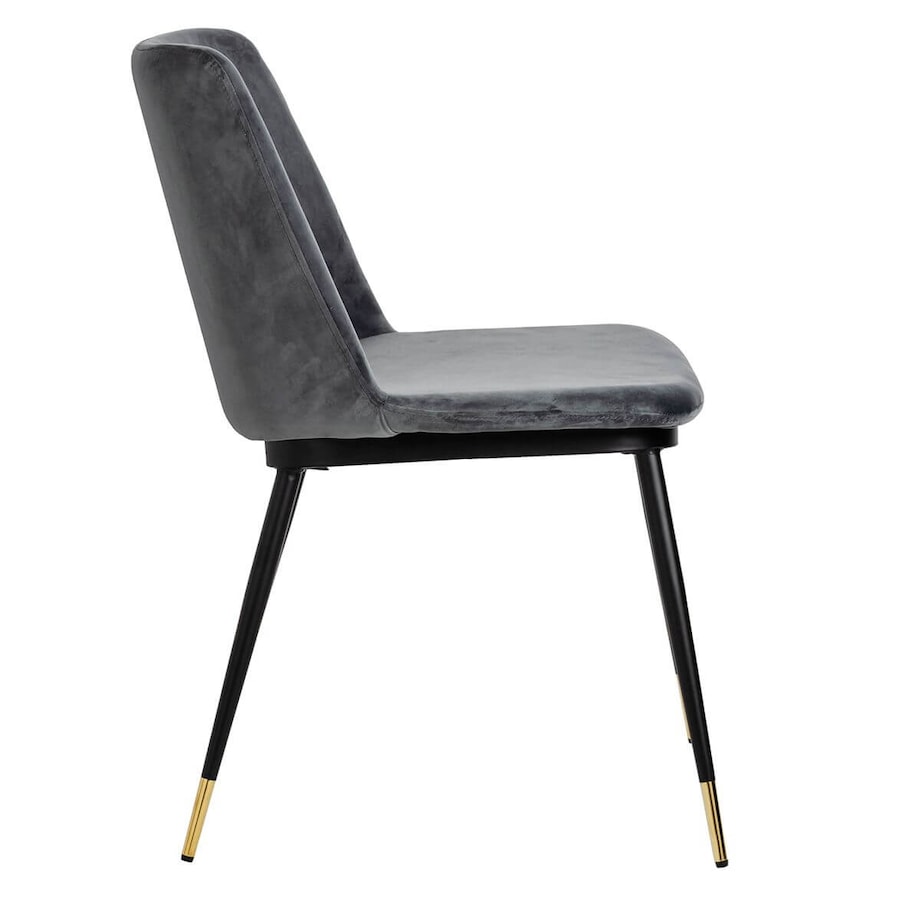 Welurowe krzesło jadalniane Diego KH1201100122.DKGREY King Home ciemnoszare