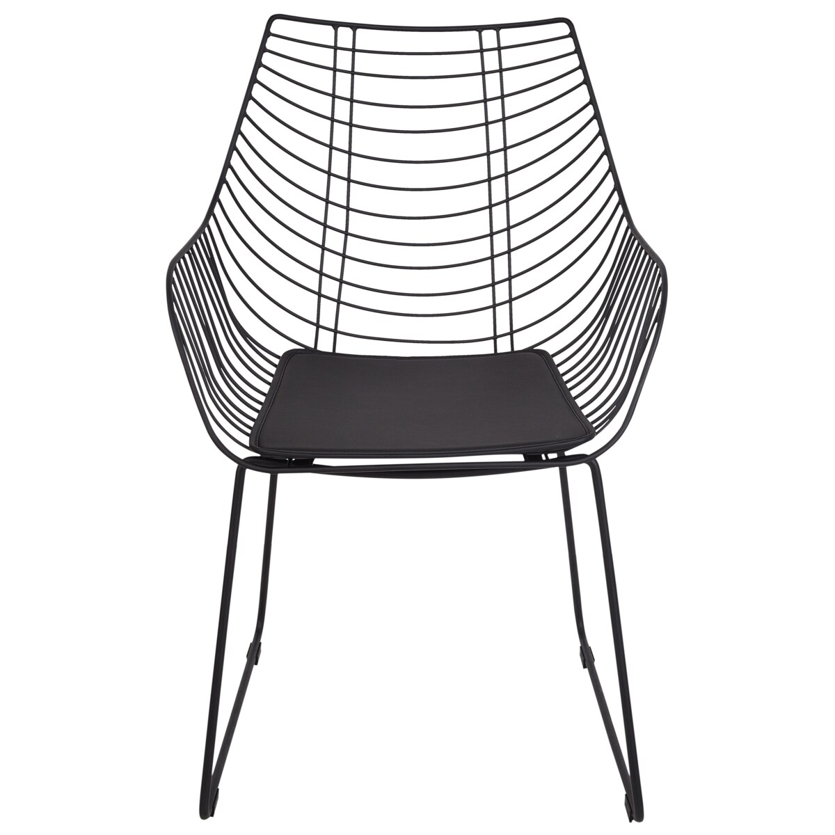 Zestaw 2 krzeseł do jadalni czarny ANNAPOLIS