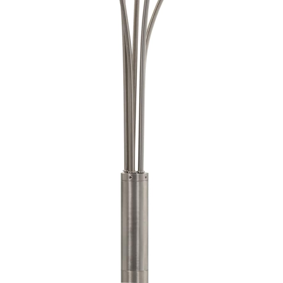 vidaXL Lampa stojąca, 200 cm, 5 x E14, srebrna