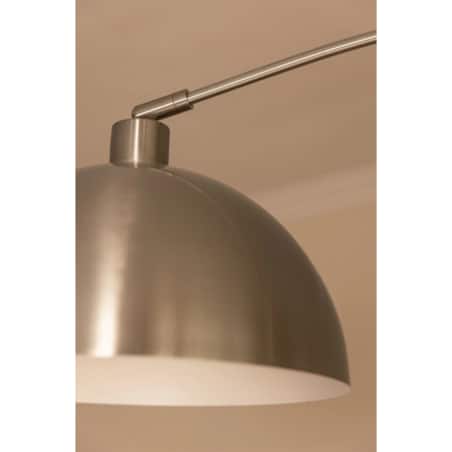 Lampa podłogowa srebrna z marmurem Delola